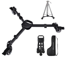 K&F Concept K&F Photography Tripod Dolly, Heavy Duty with 3" Rubber Wheels 44lbs Capacity Tripod Wheels.
