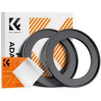 K&F Concept K&F Step Up Filter Ring 52-67mm*2pcs,+Vacuum Cleaning Cloth*1