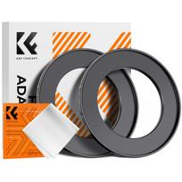 K&F Concept K&F Step Up Filter Ring 58-82mm*2pcs,+Vacuum Cleaning Cloth*1