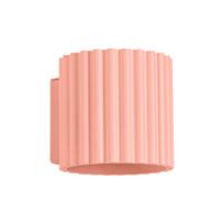 Sollux Lighting sieninis šviestuvas Aura, persikų spalvos