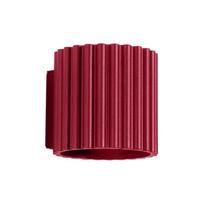Sollux Lighting sieninis šviestuvas Aura, bordo spalvos