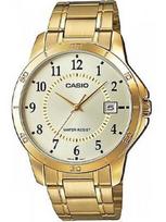 CASIO MTP-V004G-9B VYRŲ AUKSINIS LAIKRODIS (zd047a) + DĖŽUTĖ