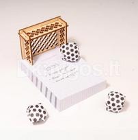 Lapeliai užrašams su mini futbolo vartais „Desktop Goals“
