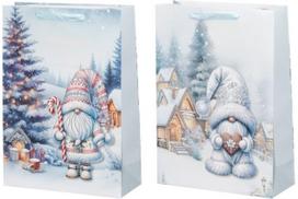 Dovanų maišelis WINTERIA Gnome’s Christmas, L, įv. rūšių