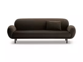Boucle Sofa, "Poppy", 3 Seats, 208x72x82, Brown
