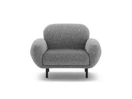 Armchair, "Poppy", 1 Seat, 90x72x82, Dark Grey