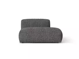Boucle right sofa, "Martina", 2 Seats, 133x106x75, Anthracite