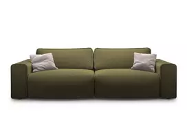 Sofa With Bed Function And Box, "Victor", 3 Seats, 246x100x83, Green