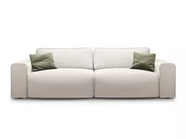 Sofa With Bed Function And Box, "Victor", 3 Seats, 246x100x83, Light Beige