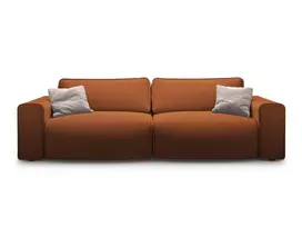Sofa With Bed Function And Box, "Victor", 3 Seats, 246x100x83, Brick