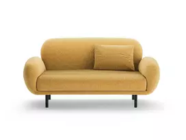 Sofa, "Poppy", 2 Seats, 148x72x82, Mustard