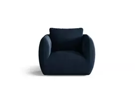 Velvet Armchair, "Iga", 1 Seat, 95.5x87x80, Royal Blue
