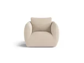 Boucle Armchair, "Iga", 1 Seat, 95.5x87x80, Beige