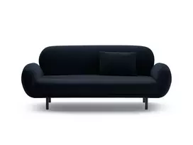 Velvet Sofa, "Poppy", 2 Seats, 178x72x82, Royal Blue