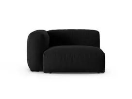 Modul Left, "Martina", 1 Seat, 120x120x75, Black