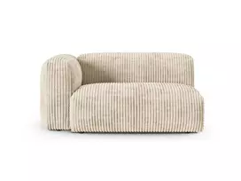 Modul Left, "Martina", 1 Seat, 160x120x75, Light Beige