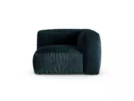 Velvet Modul Armless, "Martina", 1 Seat, 120x120x75, Deep Petrol