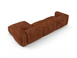 Modular Right Corner Sofa, "Martina", 3 Seats, 370x176x75, Brick