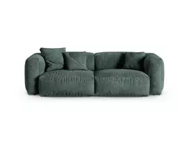 Velvet Modular Sofa, "Martina", 3 Seats, 240x120x75, Petrol