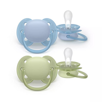 PHILIPS AVENT „Ultra soft“ Čiulptukas, silikoninis nuo 0-6 mėn. N2 SCF091/37