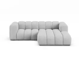 Modulinė kampinė sofa - dešinė, Lupine, 3 vietų, 230x177x70, šviesiai pilka