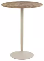 Malta bar table, Top ceramic brown Aberta, Base steel matt grey, Ø80x105 cm