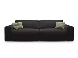 Sofa With Bed Function And Box, "Victor", 3 Seats, 246x100x83, Black