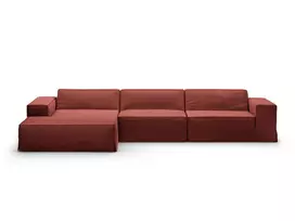 Modular Left Corner Sofa, "Jodie", 4 Seats, 284x166x70, Cherrywood