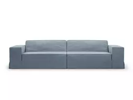 Sofa Cover, "Jodie", 244x102x1, Muted Blue