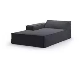 Cover for Left Modular Chaise Longue, "Jodie", 166x102x1, Grey And Blue