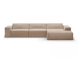Cover for right corner sofa, "Jodie", 284x166x1, Sand