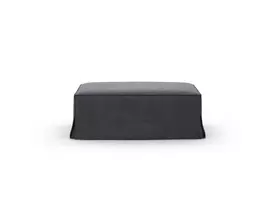 Pouf, "Jodie", 1 Seat, 102x80x40, Grey And Blue