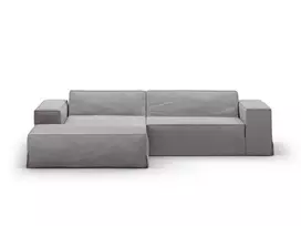 Modular Left Corner Sofa, "Jodie", 3 Seats, 224x166x70, Warm grey