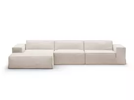 Cover for left corner sofa, "Jodie", 284x166x1, Beige