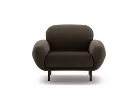 Boucle Armchair, "Poppy", 1 Seat, 90x72x82, Brown