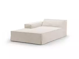 Cover for Left Modular Chaise Longue, "Jodie", 166x102x1, Beige