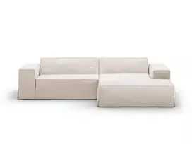 Cover for right corner sofa, "Jodie", 224x166x1, Beige