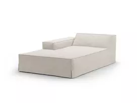 Cover for Left Modular Chaise Longue, "Jodie", 166x102x1, Natural