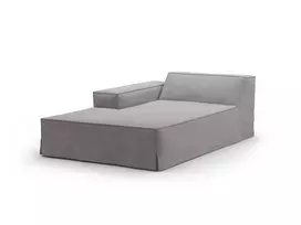 Cover for Left Modular Chaise Longue, "Jodie", 166x102x1, Warm grey