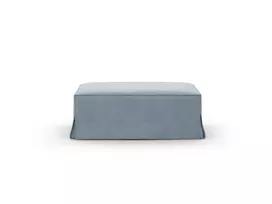 Pouf, "Jodie", 1 Seat, 102x80x40, Muted Blue