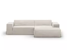 Cover for right corner sofa, "Jodie", 224x166x1, Natural