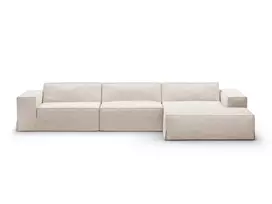 Cover for right corner sofa, "Jodie", 284x166x1, Beige