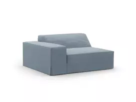 Modul Left, "Jodie", 1 Seat, 102x122x70, Muted Blue