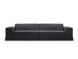 Sofa Cover, "Jodie", 244x102x1, Grey And Blue