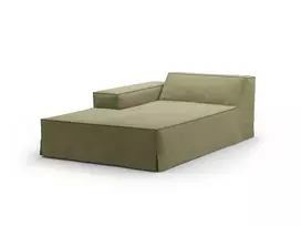 Cover for Left Modular Chaise Longue, "Jodie", 166x102x1, Light Green