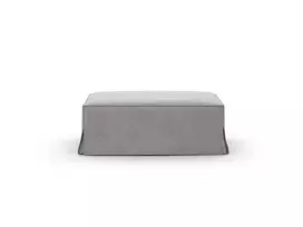 Pouf Cover, "Jodie", 102x80x1, Warm grey