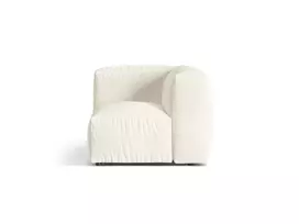 Modul Armless, "Martina", 1 Seat, 106x106x75, Ivory
