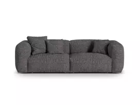 Boucle Modular Sofa, "Martina", 3 Seats, 240x106x75, Anthracite