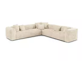 Modular Symmetrical Corner Sofa, "Martina", 5 Seats, 312x312x75, Light Beige