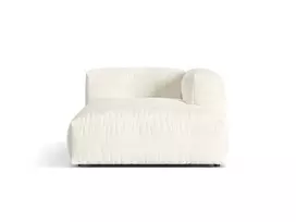 Boucle Chaise Longue Right, "Martina", 1 Seat, 176x120x75, Ivory